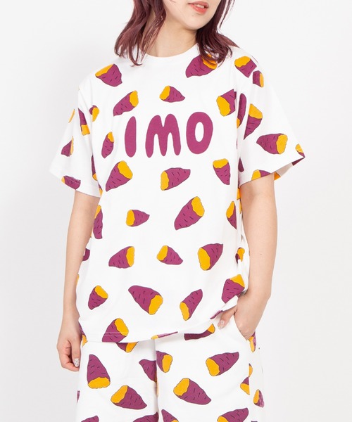 新サイズ】フード総柄Tシャツ（IMO)（Tシャツ/カットソー）｜PUNYUS