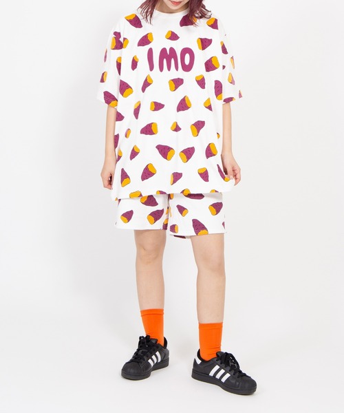 PUNYUS(プニュズ)の「【新サイズ】フード総柄Tシャツ(IMO)(Tシャツ/カットソー・レディース・パープル・1/2/3/4/5)」の8枚目の写真