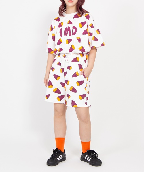 PUNYUS(プニュズ)の「【新サイズ】フード総柄Tシャツ(IMO)(Tシャツ/カットソー・レディース・パープル・1/2/3/4/5)」の10枚目の写真