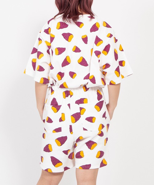 PUNYUS(プニュズ)の「【新サイズ】フード総柄Tシャツ(IMO)(Tシャツ/カットソー・レディース・パープル・1/2/3/4/5)」の12枚目の写真