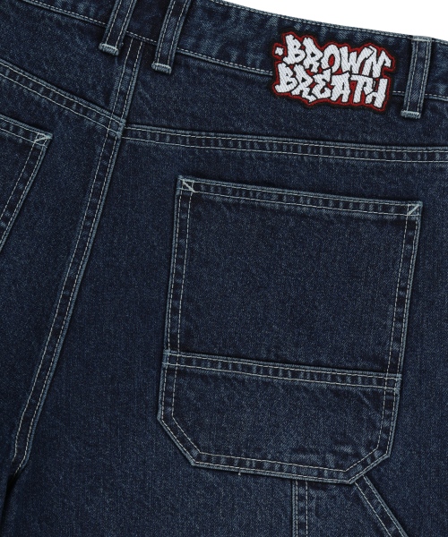 BROWNBREATH(ブラウンブレス)の「DOUBLE KNEE DENIM SHORTS - BLUE(デニムパンツ・レディース・その他・SMALL/MEDIUM/LARGE/X-LARGE)」の5枚目の写真