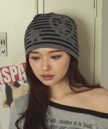 WEGO | DISPARK/【26年春夏新作】ストライプグラフィックビーニー(ニットキャップ/ビーニー)