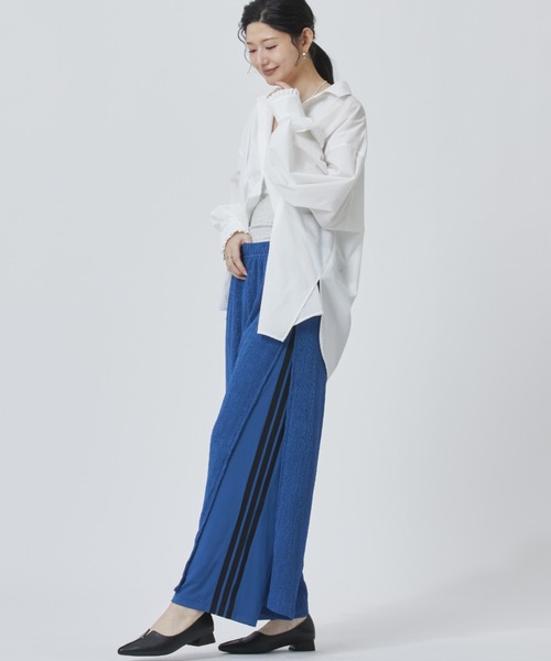 adidas(アディダス)の「【別注】アディダス adidas アルペン シアー レイヤード パンツ 限定コラボ(その他パンツ・レディース・オフホワイト/コバルトブルー/ブラック×ホワイト・S/M/L/XL)」の8枚目の写真
