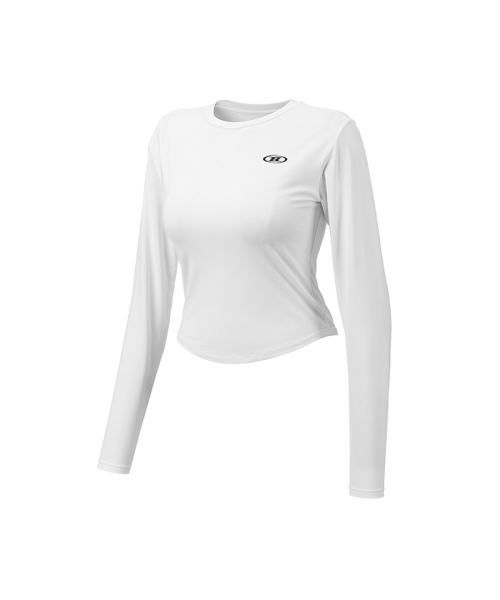 BORN TO WIN（ボーントゥウィン）の「W SYMBOL B QUICK DRY SEMI CROP LONG SLEEVE [WHITE]（Tシャツ/カットソー・レディース・その他・1/2）」の4枚目の写真
