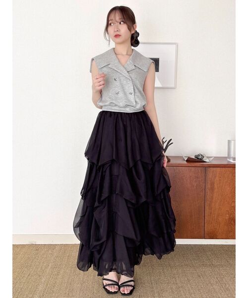 dazzlin(ダズリン)の「タックバルーンチュールスカート(スカート・レディース・ブラック/イエロー/ブルー・MEDIUM/SMALL)」の16枚目の写真