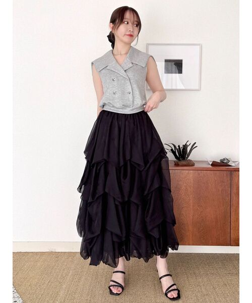 dazzlin(ダズリン)の「タックバルーンチュールスカート(スカート・レディース・ブラック/イエロー/ブルー・MEDIUM/SMALL)」の18枚目の写真