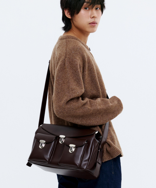 NONOVERSTIC(ノンオーバースティック)の「Postman Bag Chocolate(メッセンジャーバッグ・レディース・その他・FREE)」の1枚目の写真