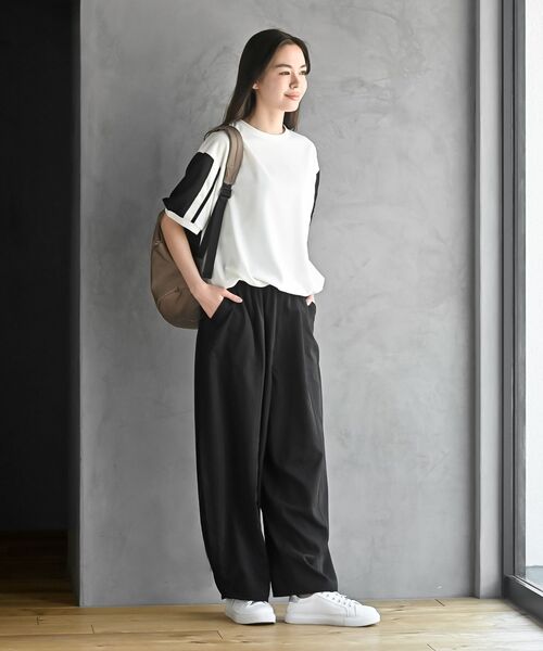 rps（アールピーエス）の「接触冷感コクーンパンツ（その他パンツ・レディース・ブラック/ライトベージュ/カーキ・フリー）」の4枚目の写真