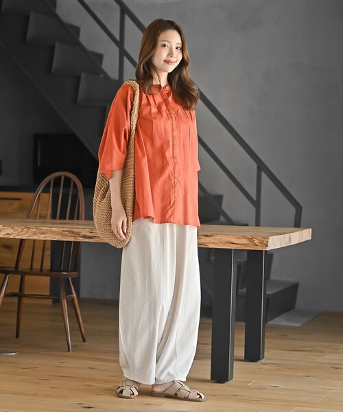 rps（アールピーエス）の「接触冷感コクーンパンツ（その他パンツ・レディース・ブラック/ライトベージュ/カーキ・フリー）」の12枚目の写真