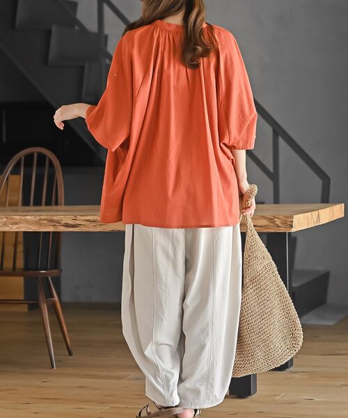 rps（アールピーエス）の「接触冷感コクーンパンツ（その他パンツ・レディース・ブラック/ライトベージュ/カーキ・フリー）」の14枚目の写真