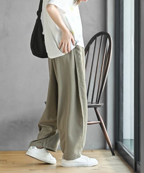 rps（アールピーエス）の「接触冷感コクーンパンツ（その他パンツ・レディース・ブラック/ライトベージュ/カーキ・フリー）」の21枚目の写真