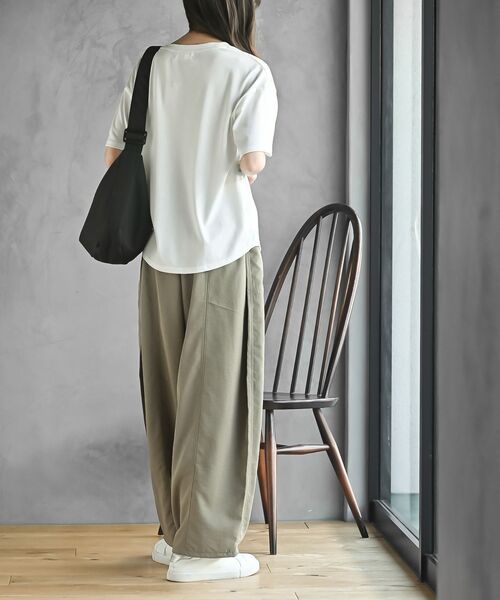 rps（アールピーエス）の「接触冷感コクーンパンツ（その他パンツ・レディース・ブラック/ライトベージュ/カーキ・フリー）」の22枚目の写真