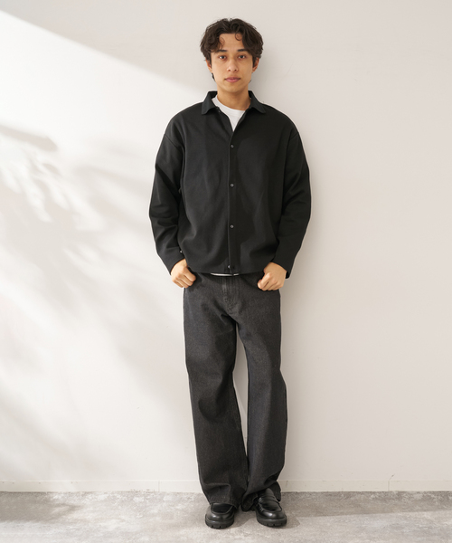 B.C STOCK(ベーセーストック)の「【2点セット】カノコカーディガン & ステッチTEE SET(カーディガン/ボレロ・メンズ・レッド/ブラック/ブルー・LARGE/MEDIUM)」の4枚目の写真