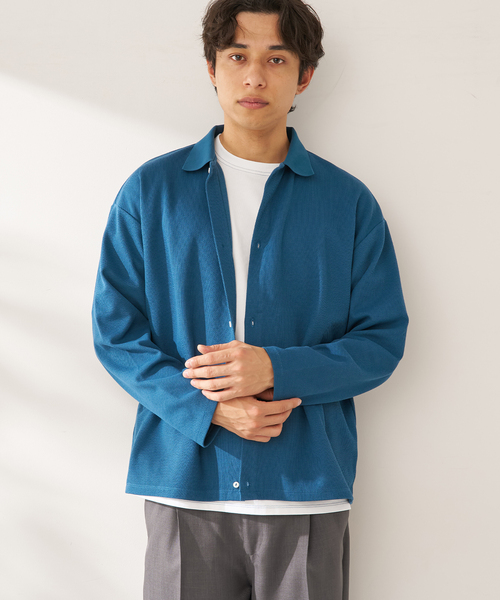 B.C STOCK(ベーセーストック)の「【2点セット】カノコカーディガン & ステッチTEE SET(カーディガン/ボレロ・メンズ・レッド/ブラック/ブルー・LARGE/MEDIUM)」の9枚目の写真