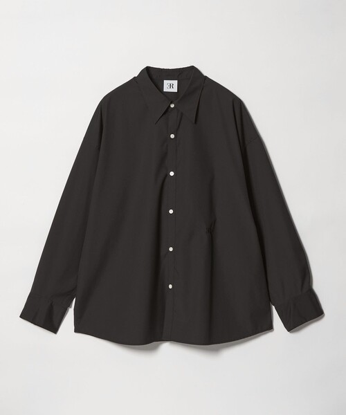 ER(イーアール)の「<ER>コットンブレンド クラシック オーバー シャツ(シャツ/ブラウス・レディース・ライトブルー/ブラック/ホワイト・FREE)」の6枚目の写真