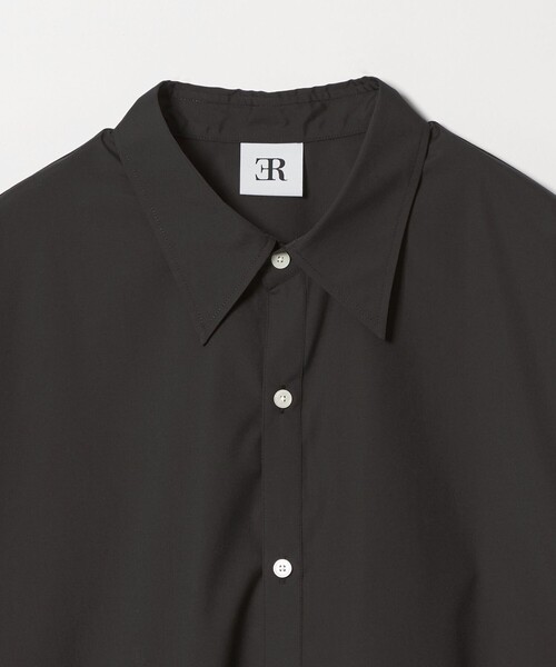 ER(イーアール)の「<ER>コットンブレンド クラシック オーバー シャツ(シャツ/ブラウス・レディース・ライトブルー/ブラック/ホワイト・FREE)」の8枚目の写真