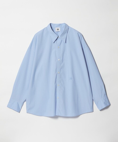 ER(イーアール)の「<ER>コットンブレンド クラシック オーバー シャツ(シャツ/ブラウス・レディース・ライトブルー/ブラック/ホワイト・FREE)」の10枚目の写真