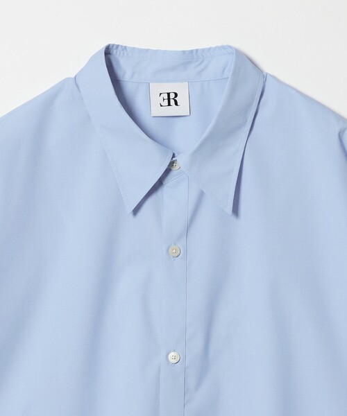 ER(イーアール)の「<ER>コットンブレンド クラシック オーバー シャツ(シャツ/ブラウス・レディース・ライトブルー/ブラック/ホワイト・FREE)」の12枚目の写真