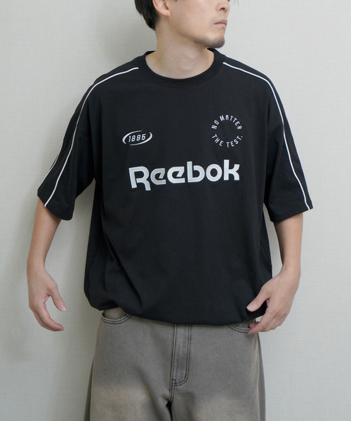 Reebok(リーボック)の「REEBOK ドローコード内蔵 パイピングハーフスリーブTシャツ(Tシャツ/カットソー・メンズ・ブラック/グレー/ホワイト/チャコール・X-LARGE/LARGE/MEDIUM)」の9枚目の写真