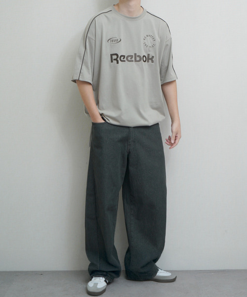 Reebok(リーボック)の「REEBOK ドローコード内蔵 パイピングハーフスリーブTシャツ(Tシャツ/カットソー・メンズ・ブラック/グレー/ホワイト/チャコール・X-LARGE/LARGE/MEDIUM)」の19枚目の写真