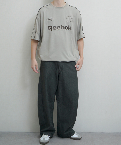 Reebok(リーボック)の「REEBOK ドローコード内蔵 パイピングハーフスリーブTシャツ(Tシャツ/カットソー・メンズ・ブラック/グレー/ホワイト/チャコール・X-LARGE/LARGE/MEDIUM)」の20枚目の写真