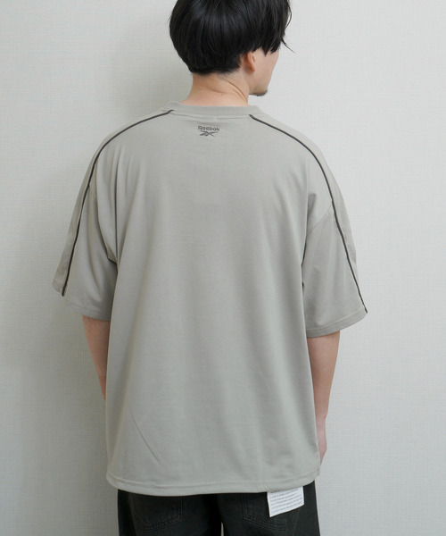 Reebok(リーボック)の「REEBOK ドローコード内蔵 パイピングハーフスリーブTシャツ(Tシャツ/カットソー・メンズ・ブラック/グレー/ホワイト/チャコール・X-LARGE/LARGE/MEDIUM)」の22枚目の写真