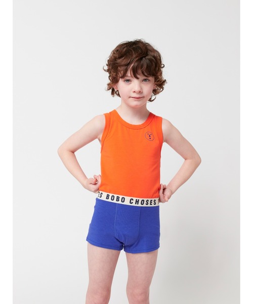BOBO CHOSES(ボボショーズ)の「Have Fun Face tank top(タンクトップ・キッズ・レッド・12-13y/8-9y/6-7YEAR/4-5YEAR/2-3YEAR/10-11y)」の4枚目の写真
