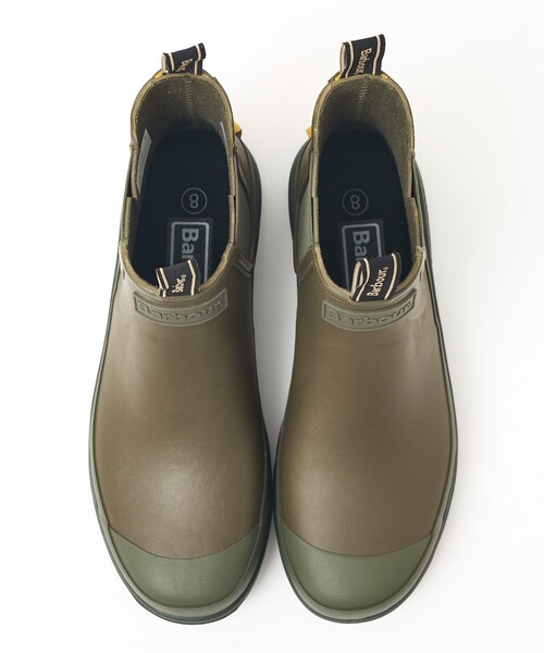 Barbour（バブアー）の「【Barbour / バブアー】NIMBUS CHELSEA WELLY / ニンバス チェルシーブーツ / サイドゴア / レインシューズ / ゴム製（レインシューズ・メンズ・セージグリーン/ブラック・7/8/6）」の13枚目の写真