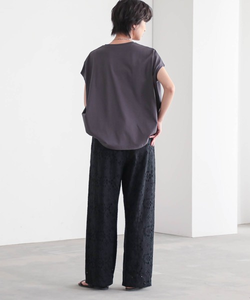 for/c(フォーシー)の「コットンレースパンツ【サスティナブル】(その他パンツ・レディース・ブラック/オフホワイト・M/L)」の17枚目の写真