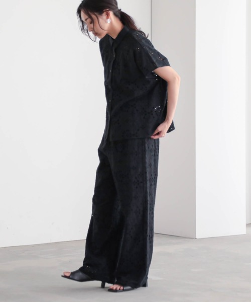 for/c(フォーシー)の「コットンレースパンツ【サスティナブル】(その他パンツ・レディース・ブラック/オフホワイト・M/L)」の11枚目の写真