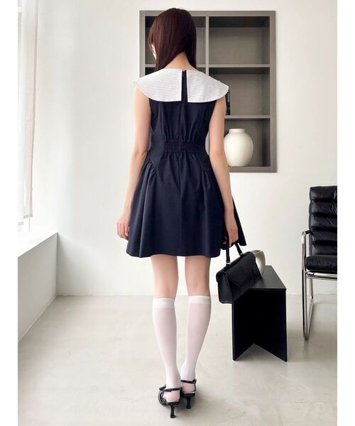 dazzlin(ダズリン)の「ポインテッドリボンパンプス(パンプス・レディース・ブラック/アイボリー・MEDIUM/LARGE)」の5枚目の写真