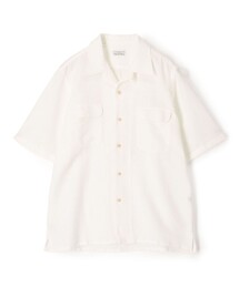 【別注】Salvatore Piccolo BRYAN コットンメッシュ ダブルポケットオープンカラー ハーフスリーブシャツ