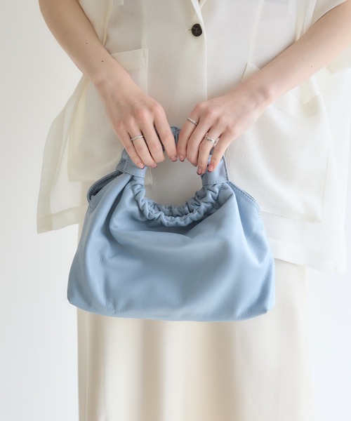 Paradise Picnic(パラダイスピクニック)の「【MILLELA FIRENZE】ハンドバッグ(ハンドバッグ・レディース・ブラック/ライトブルー/キャメル・FREE)」の10枚目の写真