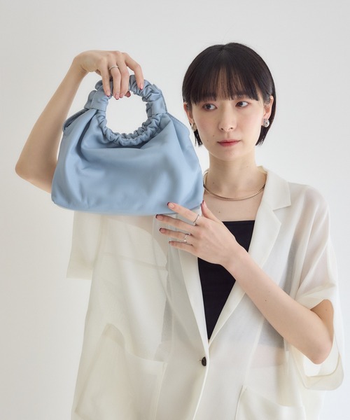 Paradise Picnic(パラダイスピクニック)の「【MILLELA FIRENZE】ハンドバッグ(ハンドバッグ・レディース・ブラック/ライトブルー/キャメル・FREE)」の12枚目の写真