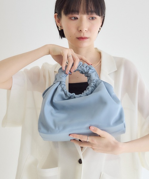 Paradise Picnic(パラダイスピクニック)の「【MILLELA FIRENZE】ハンドバッグ(ハンドバッグ・レディース・ブラック/ライトブルー/キャメル・FREE)」の13枚目の写真
