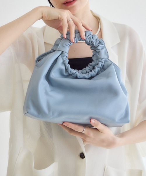 Paradise Picnic(パラダイスピクニック)の「【MILLELA FIRENZE】ハンドバッグ(ハンドバッグ・レディース・ブラック/ライトブルー/キャメル・FREE)」の14枚目の写真