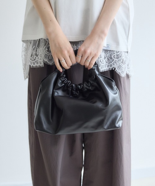 Paradise Picnic(パラダイスピクニック)の「【MILLELA FIRENZE】ハンドバッグ(ハンドバッグ・レディース・ブラック/ライトブルー/キャメル・FREE)」の15枚目の写真