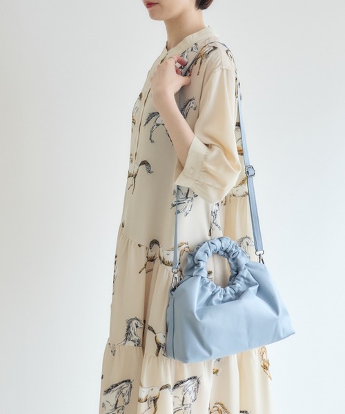 Paradise Picnic(パラダイスピクニック)の「【MILLELA FIRENZE】ハンドバッグ(ハンドバッグ・レディース・ブラック/ライトブルー/キャメル・FREE)」の21枚目の写真