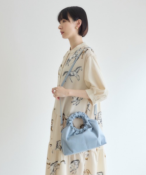 Paradise Picnic(パラダイスピクニック)の「【MILLELA FIRENZE】ハンドバッグ(ハンドバッグ・レディース・ブラック/ライトブルー/キャメル・FREE)」の22枚目の写真