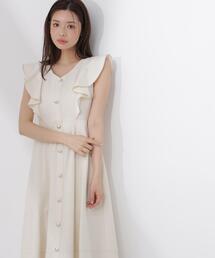 PROPORTION BODY DRESSING | 【中川紅葉さん着用】フロントボタンステッチワンピース / 1216140512(ワンピース)