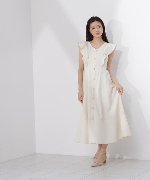 PROPORTION BODY DRESSING(プロポーションボディドレッシング)の「【中川紅葉さん着用】フロントボタンステッチワンピース / 1216140512(ワンピース・レディース・ブルー/ネイビー/ベージュ・P/S/SMALL/MEDIUM)」の5枚目の写真