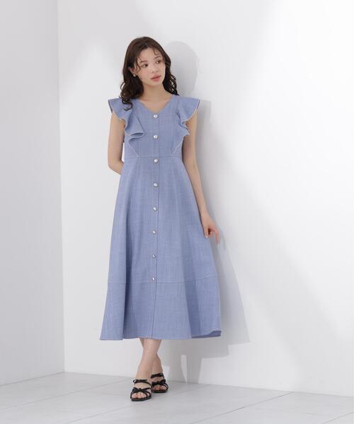 PROPORTION BODY DRESSING(プロポーションボディドレッシング)の「【中川紅葉さん着用】フロントボタンステッチワンピース / 1216140512(ワンピース・レディース・ブルー/ネイビー/ベージュ・P/S/SMALL/MEDIUM)」の13枚目の写真