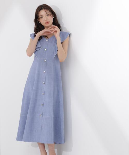 PROPORTION BODY DRESSING(プロポーションボディドレッシング)の「【中川紅葉さん着用】フロントボタンステッチワンピース / 1216140512(ワンピース・レディース・ブルー/ネイビー/ベージュ・P/S/SMALL/MEDIUM)」の15枚目の写真