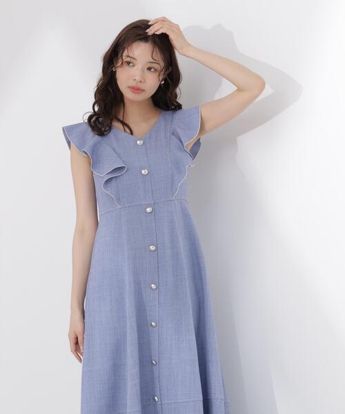 PROPORTION BODY DRESSING(プロポーションボディドレッシング)の「【中川紅葉さん着用】フロントボタンステッチワンピース / 1216140512(ワンピース・レディース・ブルー/ネイビー/ベージュ・P/S/SMALL/MEDIUM)」の16枚目の写真