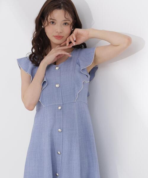 PROPORTION BODY DRESSING(プロポーションボディドレッシング)の「【中川紅葉さん着用】フロントボタンステッチワンピース / 1216140512(ワンピース・レディース・ブルー/ネイビー/ベージュ・P/S/SMALL/MEDIUM)」の17枚目の写真