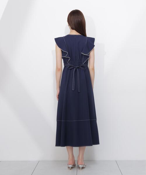PROPORTION BODY DRESSING(プロポーションボディドレッシング)の「【中川紅葉さん着用】フロントボタンステッチワンピース / 1216140512(ワンピース・レディース・ブルー/ネイビー/ベージュ・P/S/SMALL/MEDIUM)」の10枚目の写真