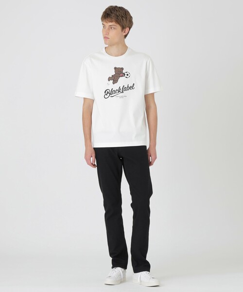 BLACK LABEL CRESTBRIDGE(ブラックレーベル・クレストブリッジ)の「【WEB・一部店舗限定】フットボールベアーTシャツ(Tシャツ/カットソー・メンズ・ブラック/オフホワイト・XL/L/M/S)」の9枚目の写真
