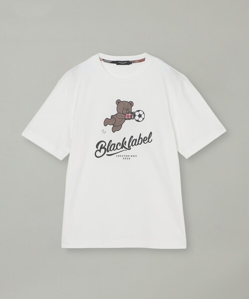 BLACK LABEL CRESTBRIDGE(ブラックレーベル・クレストブリッジ)の「【WEB・一部店舗限定】フットボールベアーTシャツ(Tシャツ/カットソー・メンズ・ブラック/オフホワイト・XL/L/M/S)」の3枚目の写真