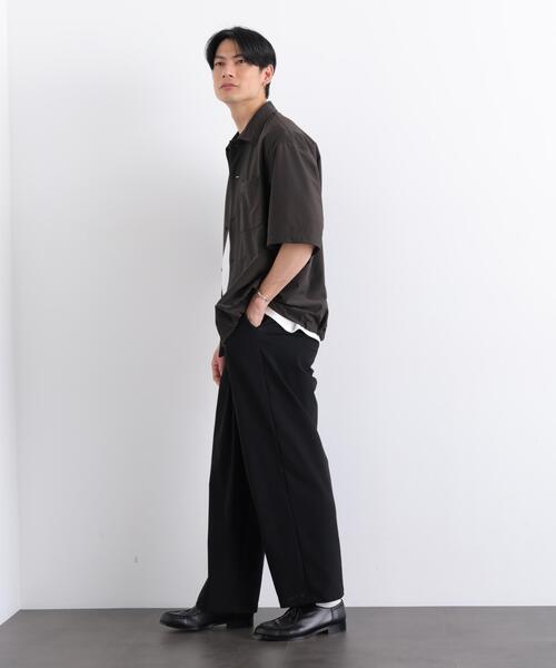 NANO universe(ナノユニバース)の「AIR TOOL ツータックストレート(その他パンツ・メンズ・ブラック/カーキ・S/M/L)」の7枚目の写真