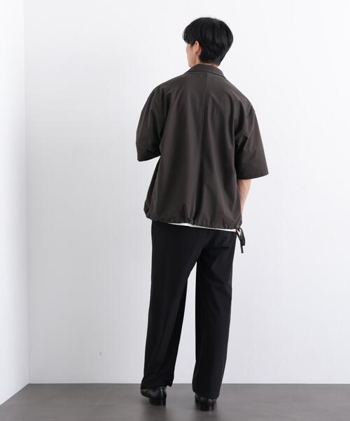 NANO universe(ナノユニバース)の「AIR TOOL ツータックストレート(その他パンツ・メンズ・ブラック/カーキ・S/M/L)」の9枚目の写真